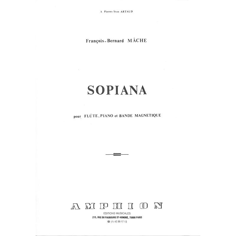 Titelbild für AMPHION 397 - SOPIANA