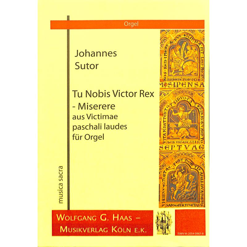 Titelbild für HAAS 0967-8 - TU NOBIS VICTOR REX