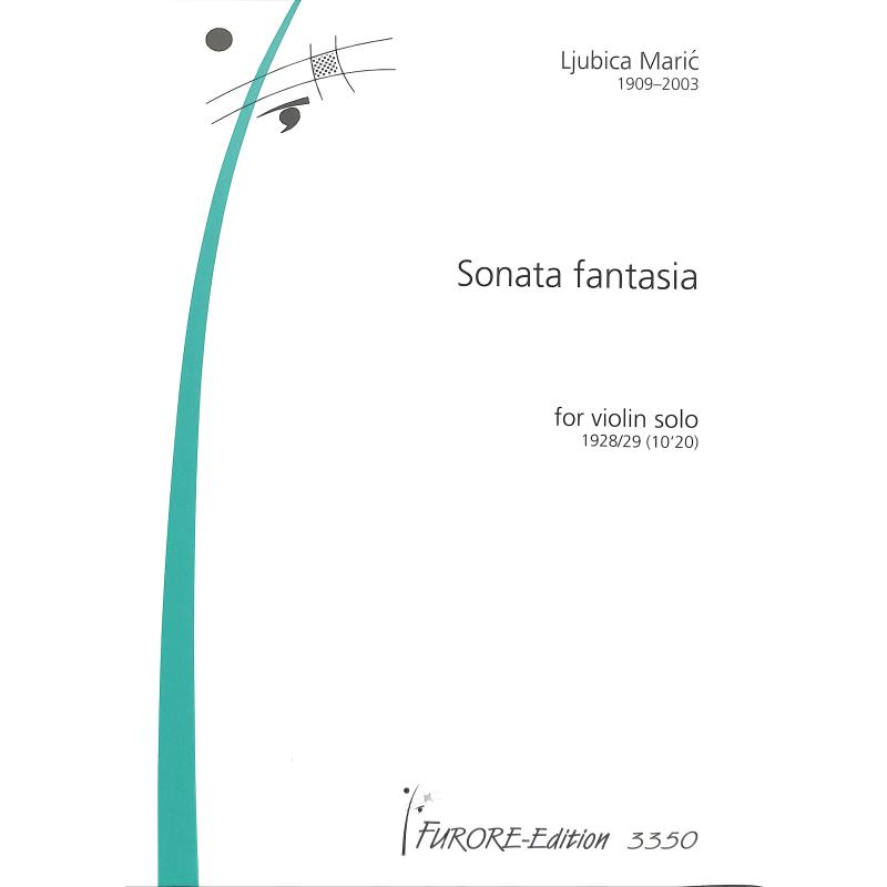Titelbild für FUE 3350 - SONATA FANTASIA (1928/29)
