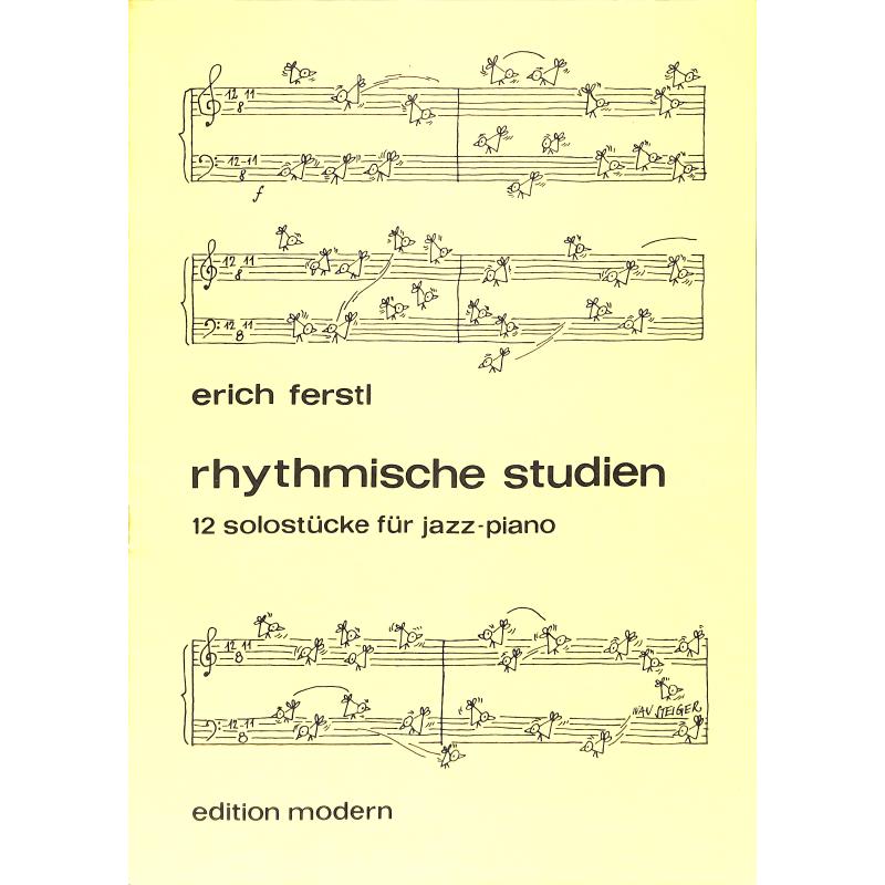 Titelbild für MODERN -HWA143 - RHYTHMISCHE STUDIEN - 12 SOLOSTUECKE FUER JAZZ PIANO