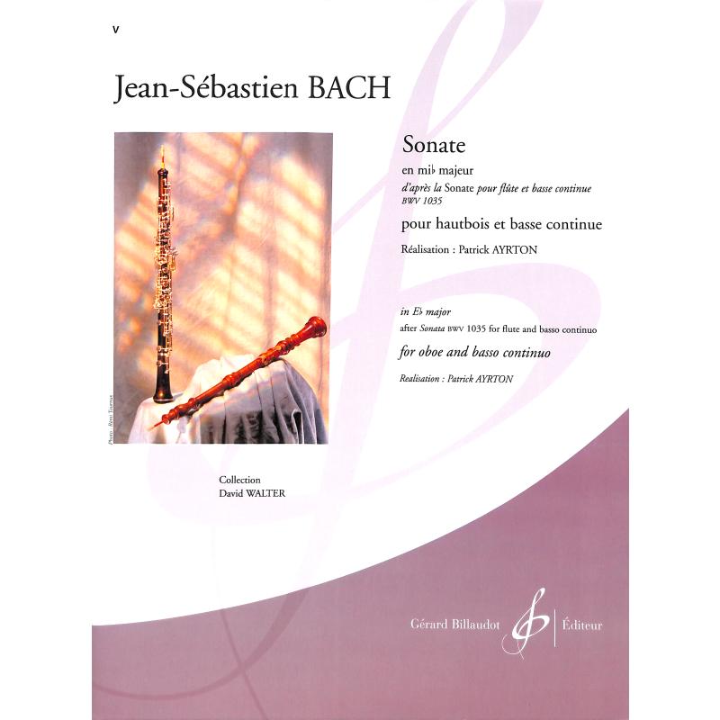 Titelbild für BILL 7795 - SONATE ES-DUR (NACH BWV 1035)