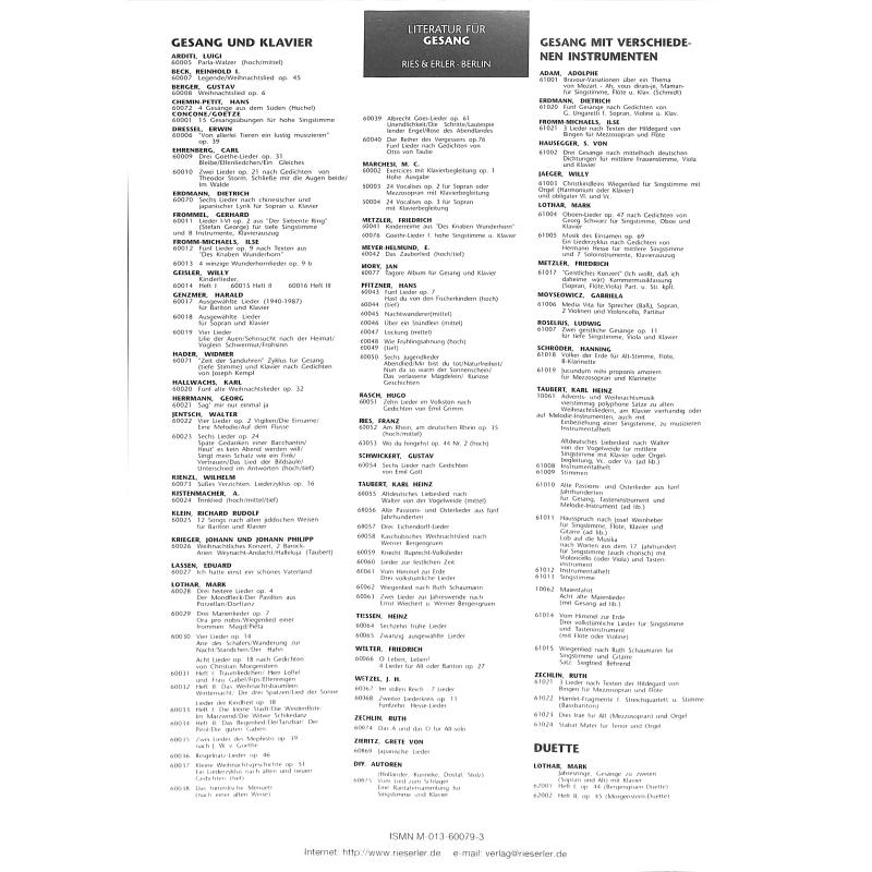 Notenbild für RE 60079 - PETRARCA GESAENGE