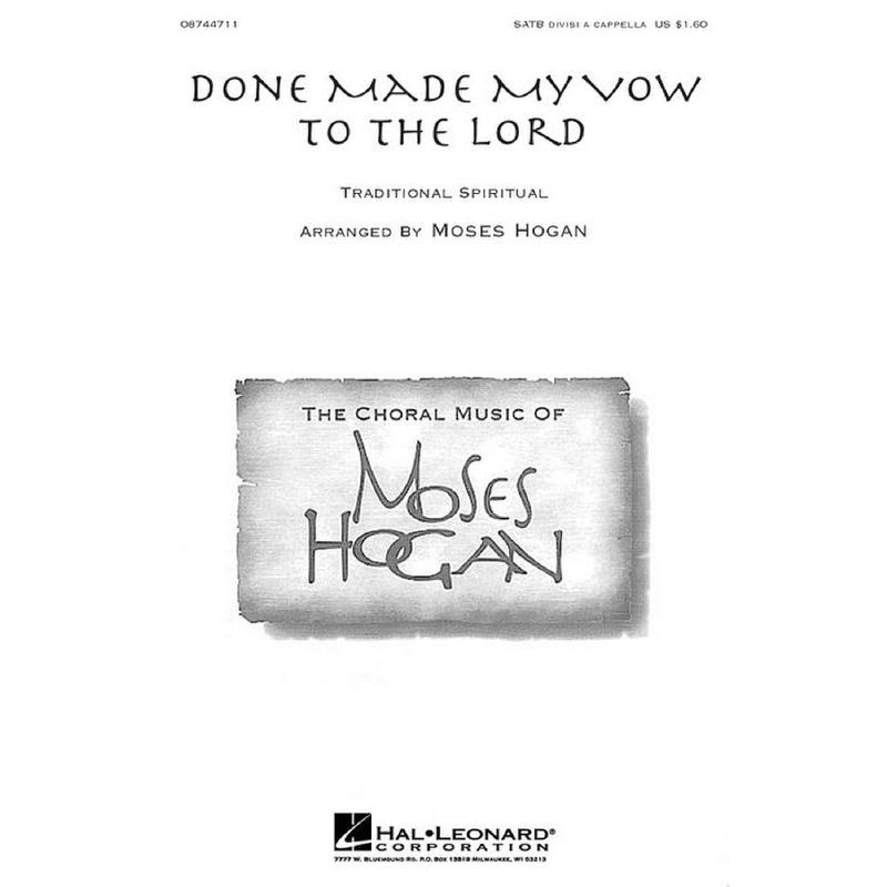 Titelbild für HL 8744711 - DONE MADE MY VOW TO THE LORD