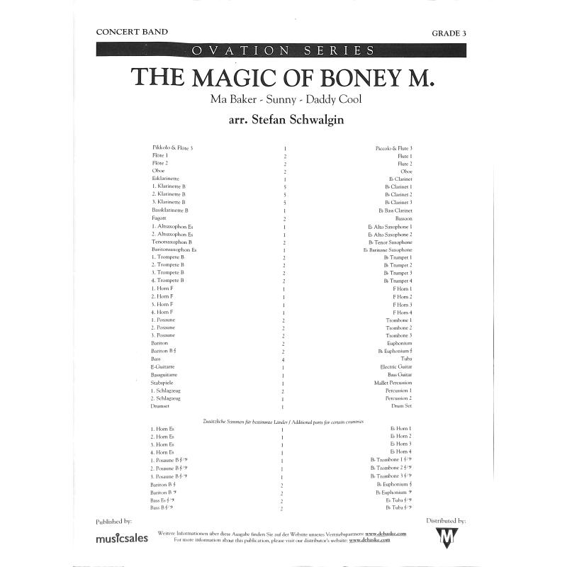 Titelbild für HASKE 1552-P - THE MAGIC OF BONEY M