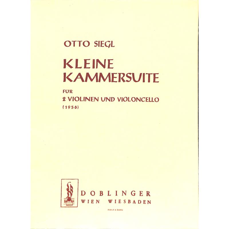 Titelbild für DO 06005 - KLEINE KAMMERSUITE (1956)