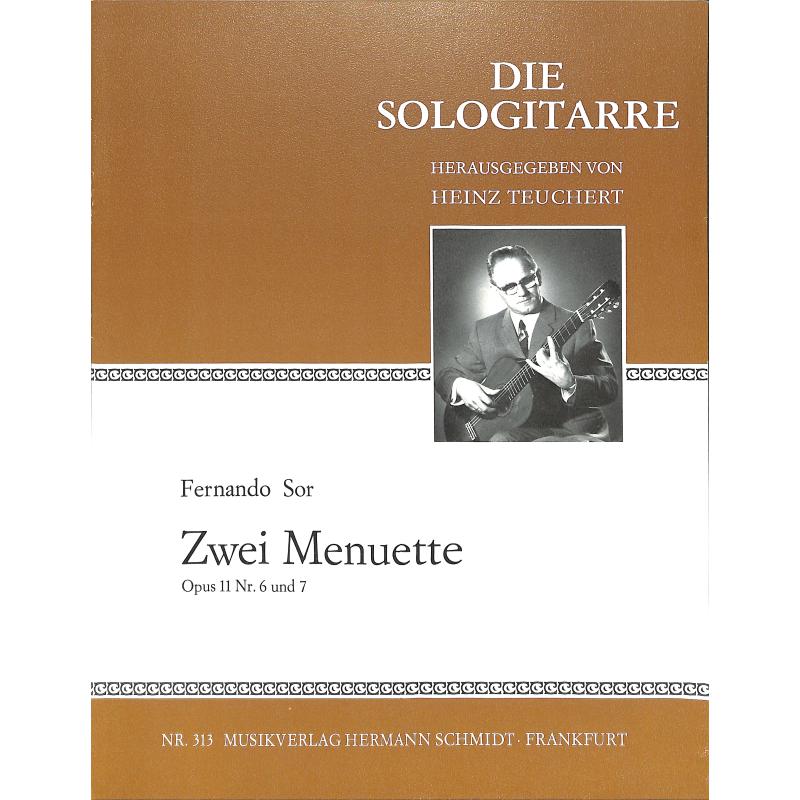 Titelbild für HS 313 - 2 MENUETTE OP 11 NR 6 + 7