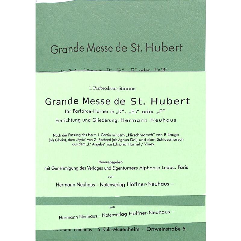 Titelbild für NEUHAUS 25C - HUBERTUSMESSE - GRANDE MESSE DE ST HUBERT