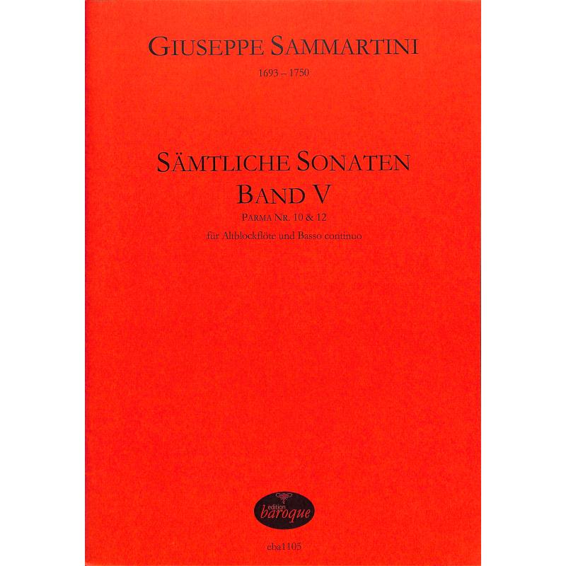 Titelbild für BAROQUE 1105 - SAEMTLICHE SONATEN BD 5