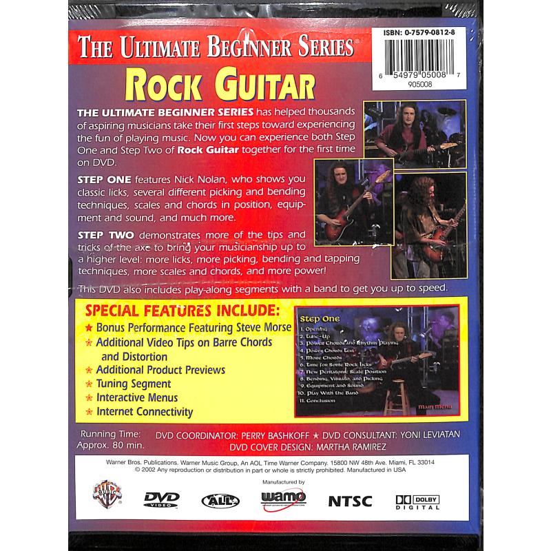 Notenbild für DVD 905008 - ROCK GUITAR 1 + 2