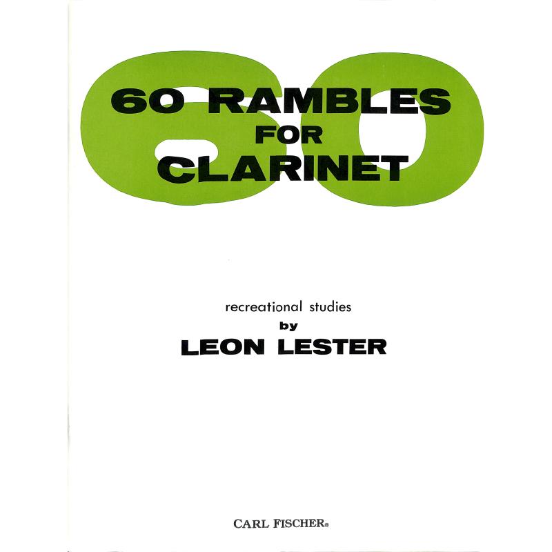 Titelbild für CF -O4239 - 60 RAMBLES FOR CLARINET
