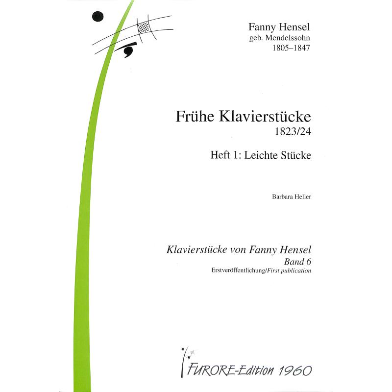 Titelbild für FUE 1960 - Frühe Klavierstücke 1 - leichte Stücke