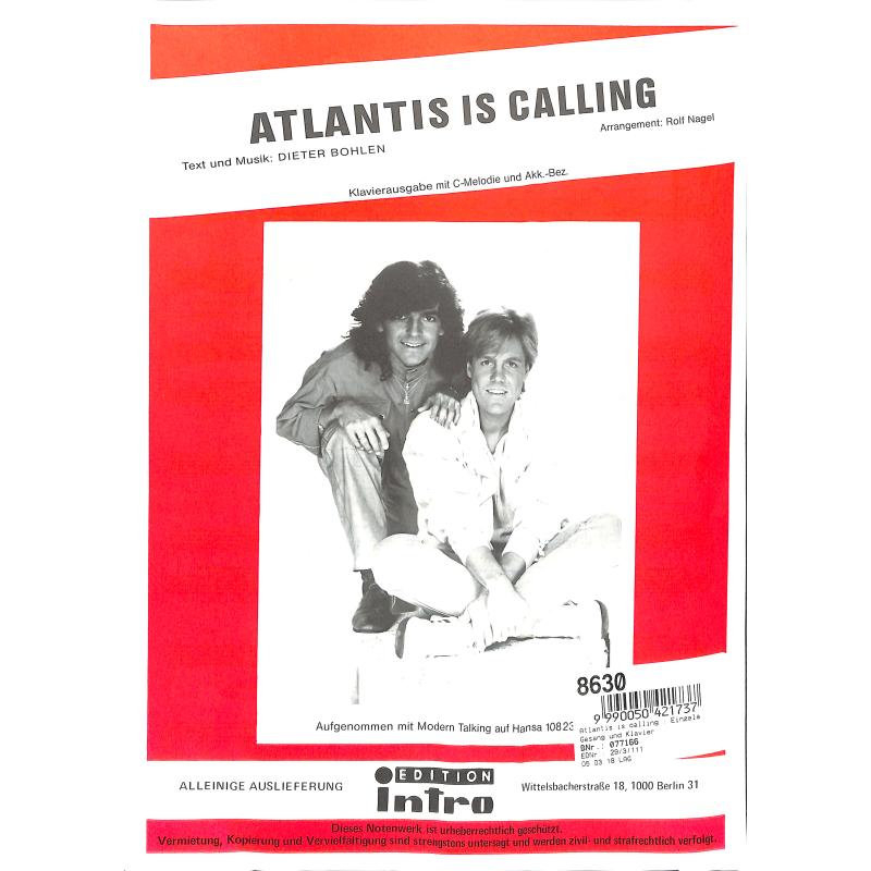 Titelbild für INTRO 293111 - ATLANTIS IS CALLING