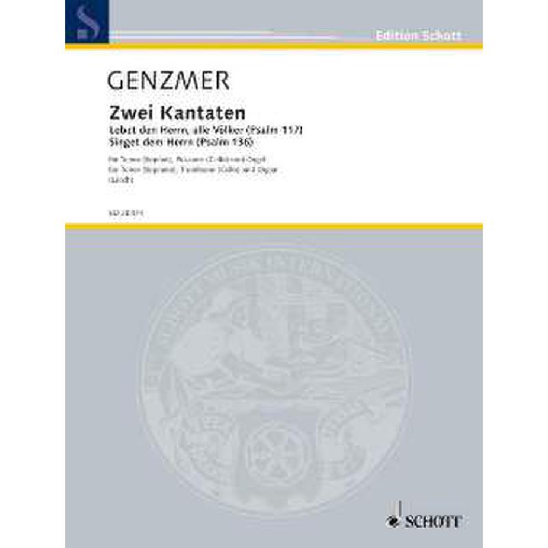 Titelbild für ED 20474 - 2 KANTATEN