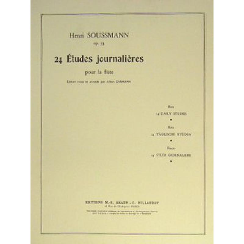 Titelbild für BILL -MRB1061 - 24 ETUDES JOURNALIERES OP 53