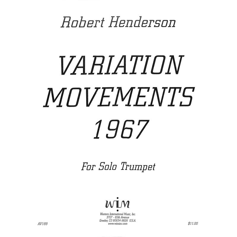 Titelbild für WIM -AV189 - VARIATION MOVEMENTS 1967