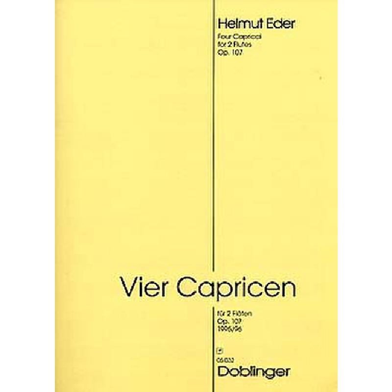 Titelbild für DO 05032 - 4 CAPRICEN OP 107