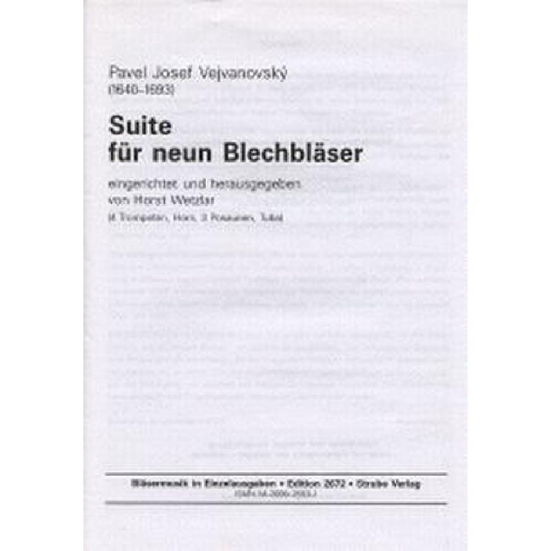 Titelbild für VS 2672 - SUITE FUER 9 BLECHBLAESER