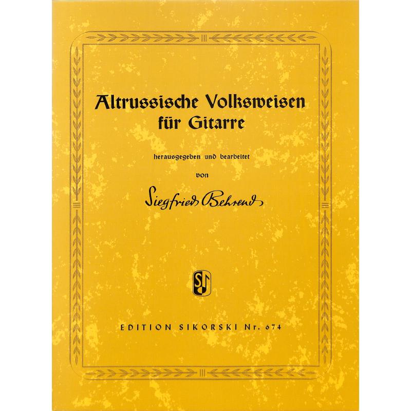 Notenbild für SIK 674 - ALTRUSSISCHE VOLKSWEISEN