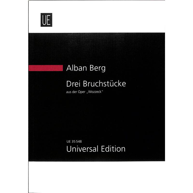 Titelbild für UE 35548 - 3 Bruchstücke aus Wozzeck