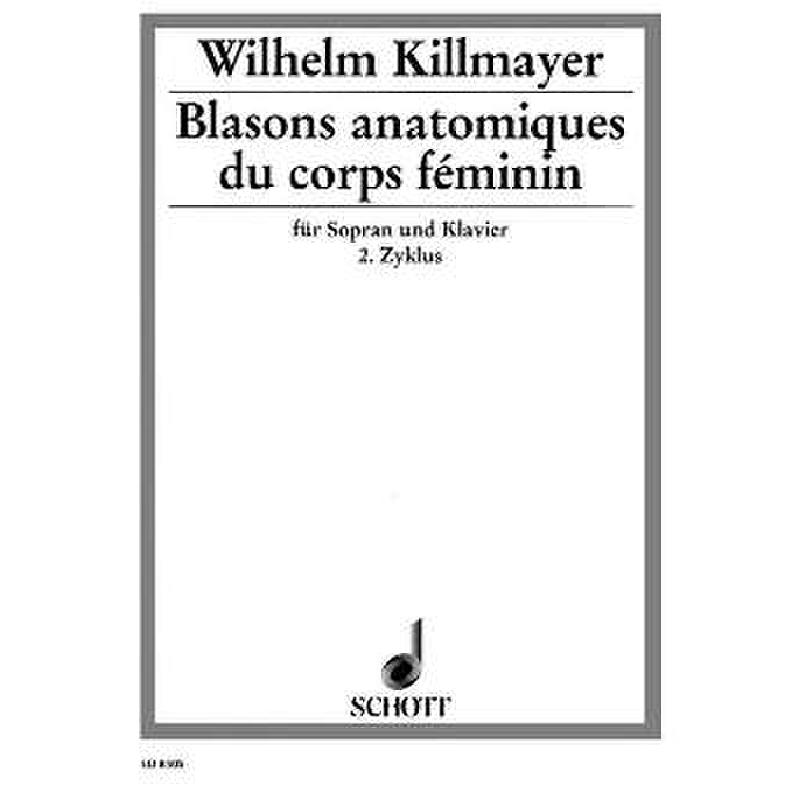 Titelbild für ED 8505 - BLASONS ANATOMIQUES DU CORPS FEMININ