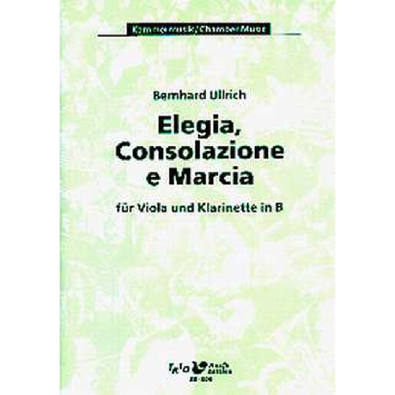 Titelbild für TRIO -SB008 - ELEGIA CONSOLAZIONE E MARCIA