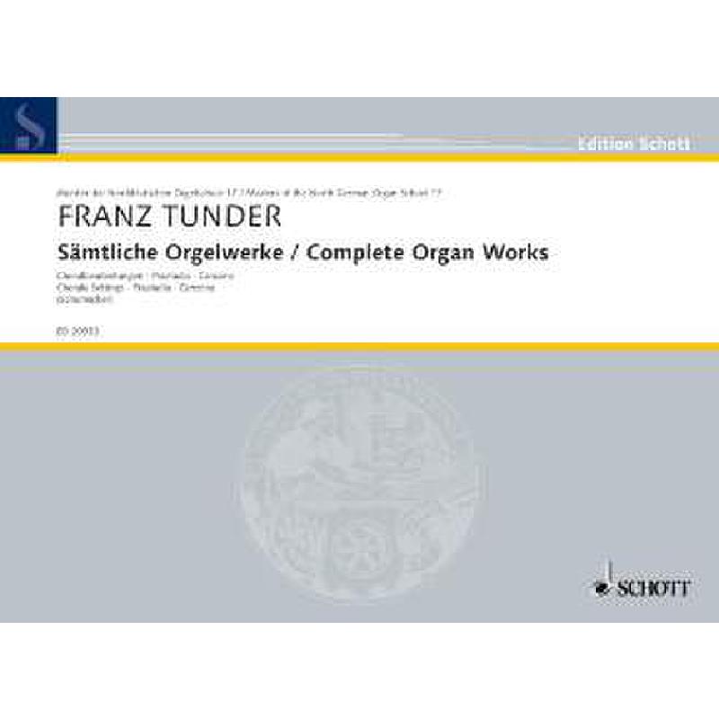 Titelbild für ED 20331 - SAEMTLICHE ORGELWERKE
