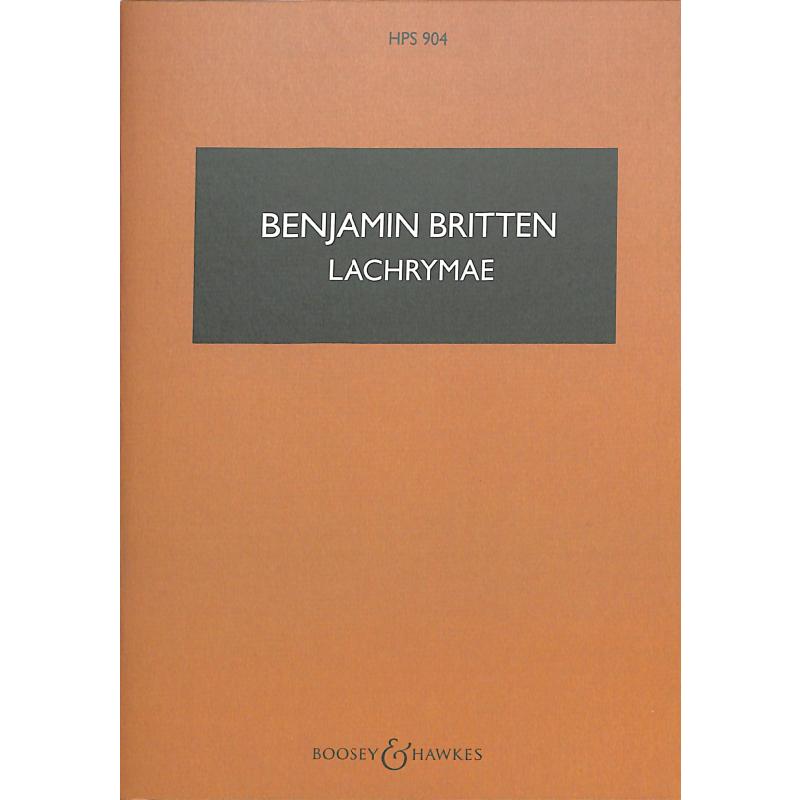 Titelbild für BH 6500104 - LACHRYMAE OP 48A