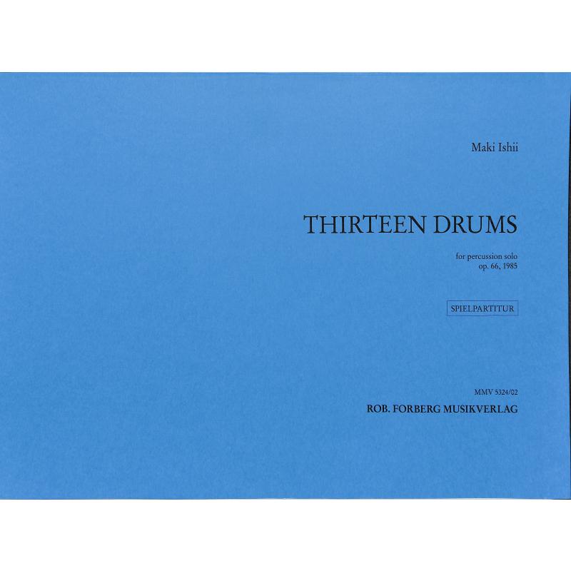 Titelbild für MMV 5324-02 - 13 drums for percussion solo op 66