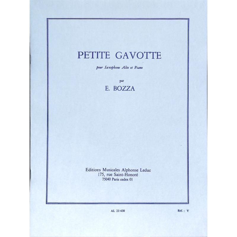 Titelbild für AL 23430 - PETITE GAVOTTE