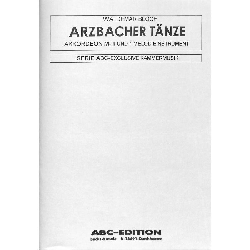 Titelbild für ABC 950 - ARZBACHER TAENZE