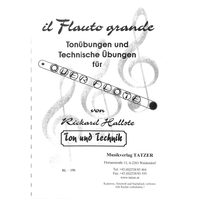 Titelbild für REISCHL 196 - IL FLAUTO GRANDE - TON + TECHNIK