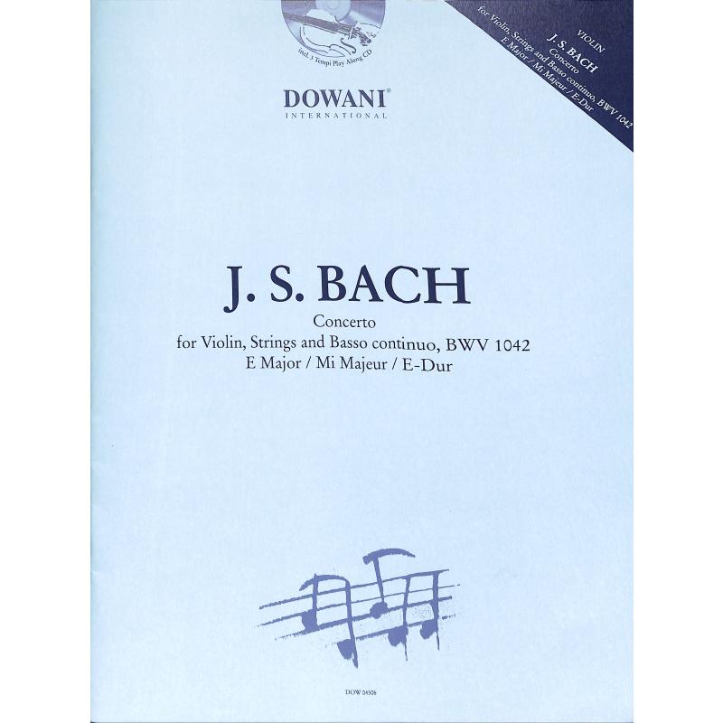 Titelbild für DOWANI 4506 - Konzert 2 E-Dur BWV 1042