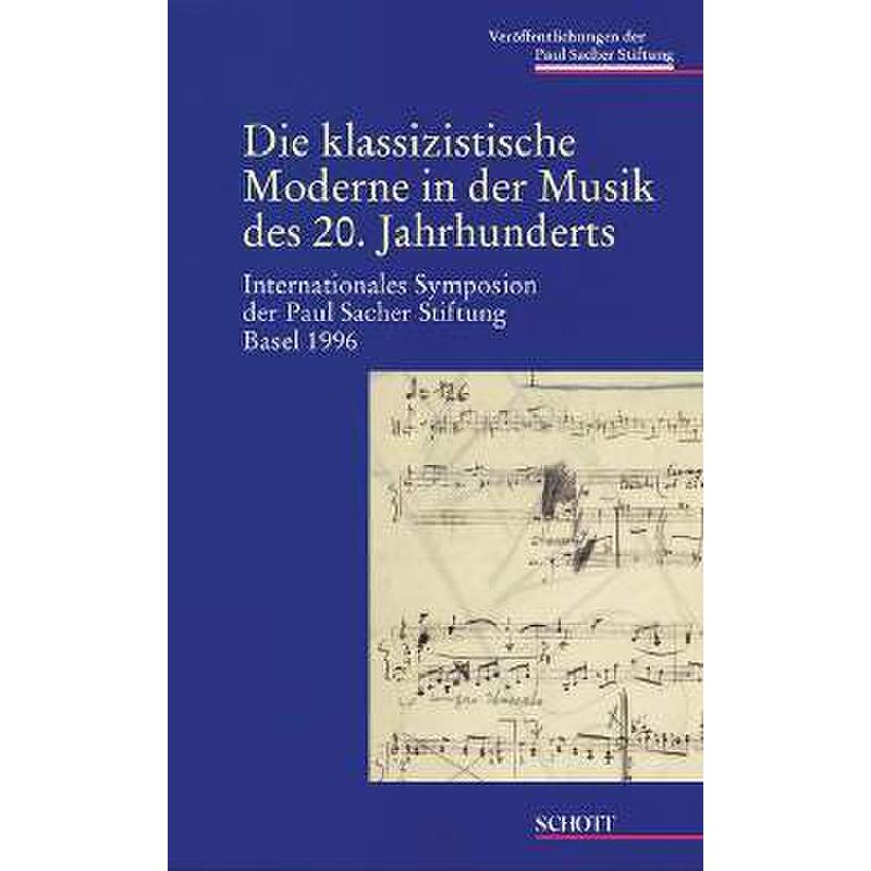 Titelbild für PSB 1005 - KLASSIZISTISCHE MODERNE IN DER MUSIK DES 20 JAHRHUNDERTS