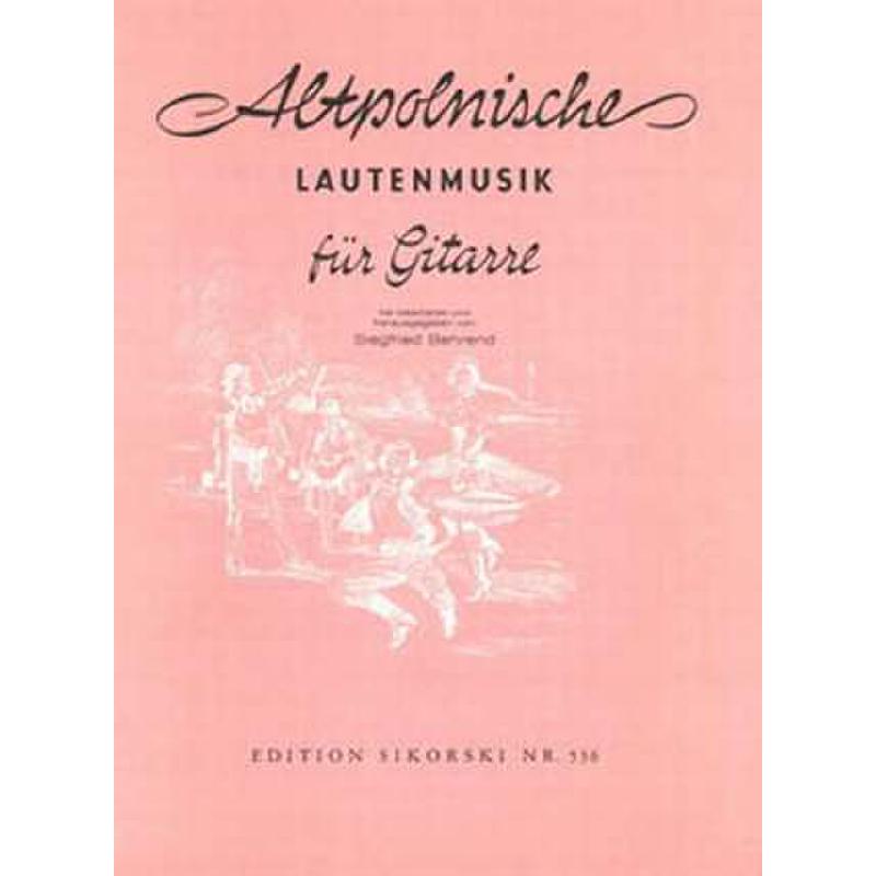 Titelbild für SIK 536 - ALTPOLNISCHE LAUTENMUSIK