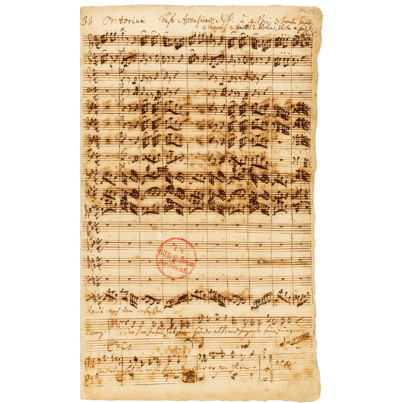 Notenbild für CARUS 24411-00 - HIMMELFAHRTSORATORIUM BWV 11