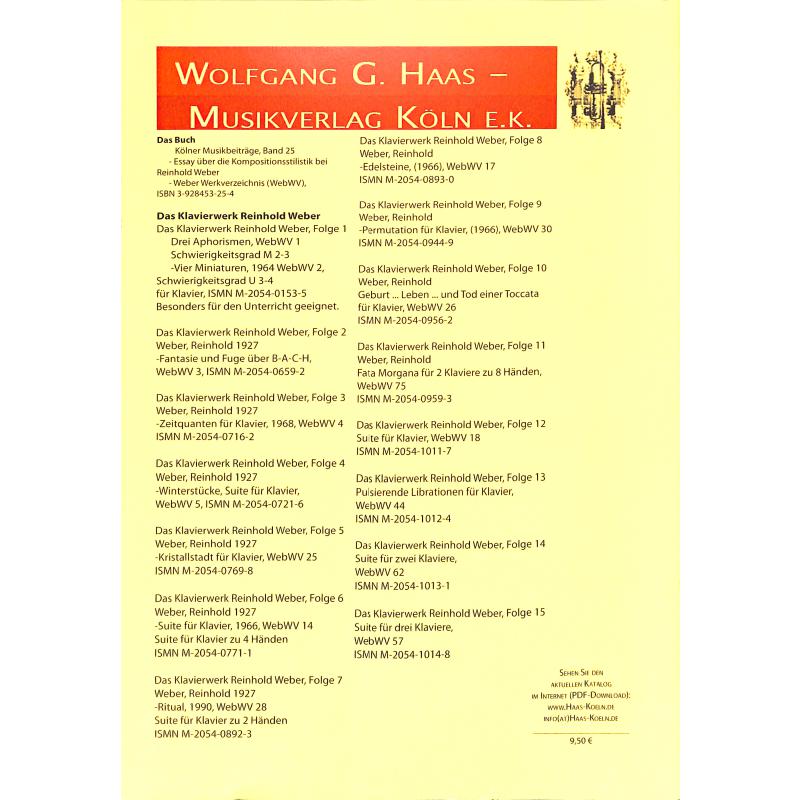 Notenbild für HAAS 1041-4 - 2 ABSTRAKTIONEN WEBWV 94 (1964)
