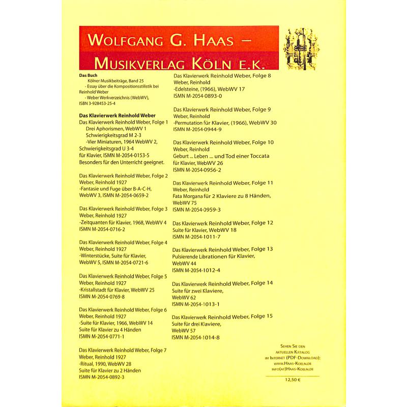Notenbild für HAAS 1048-3 - 3 LIEDER WEBWV 225 (2007)