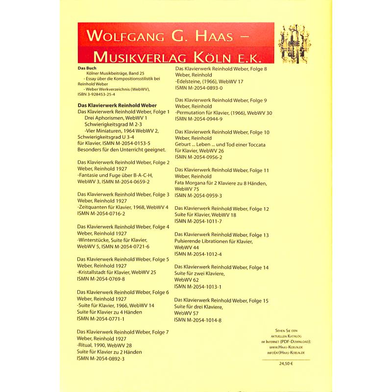 Notenbild für HAAS 1044-5 - IDYLL IM HUEHNERSTALL WEBWV 63 (1990)