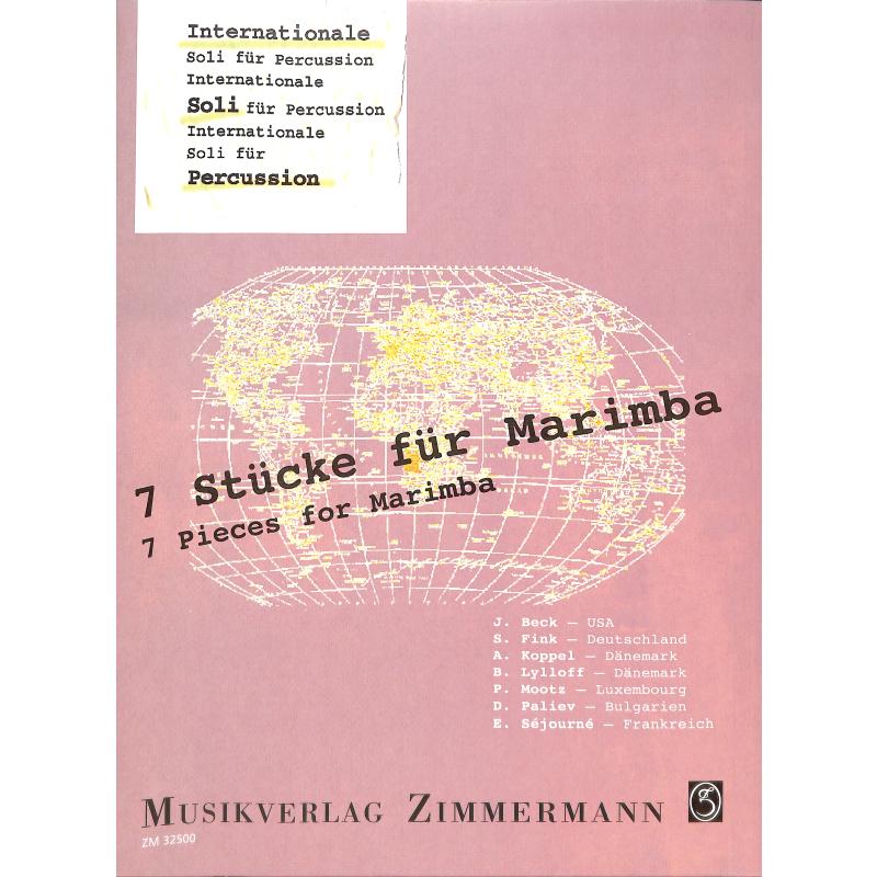 Titelbild für ZM 32500 - 7 STUECKE FUER MARIMBA