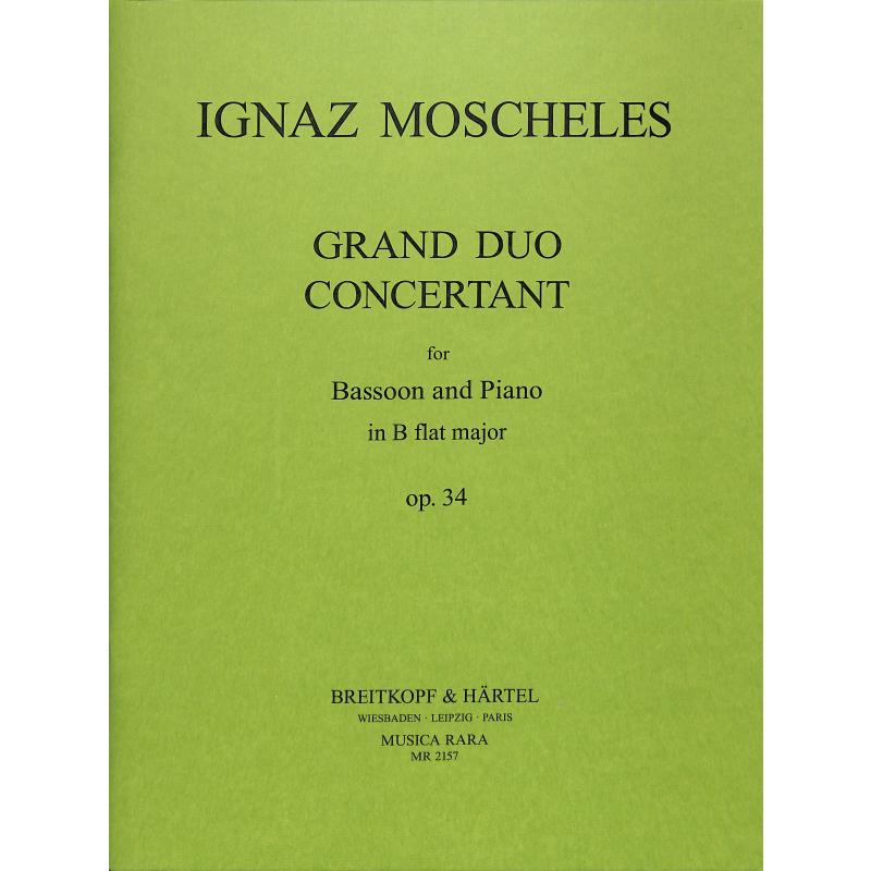 Titelbild für MR 2157 - GRAND DUO CONCERTANTE OP 34
