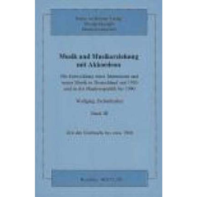 Titelbild für MHV 75203 - MUSIK + MUSIKERZIEHUNG 3 MIT AKKORDEON