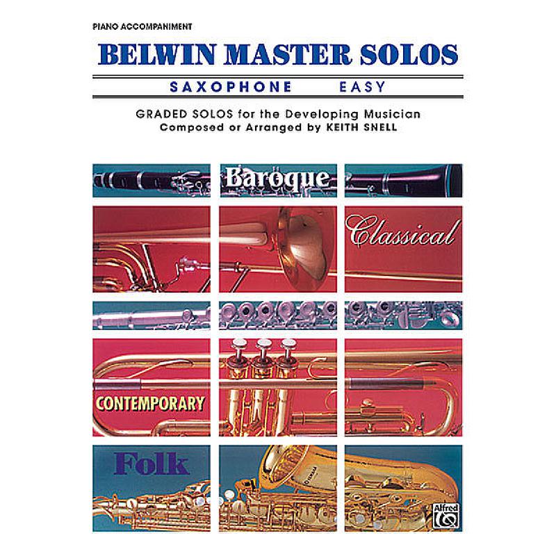 Titelbild für EL 03442 - BELWIN MASTER SOLOS 1 SAX - EAS