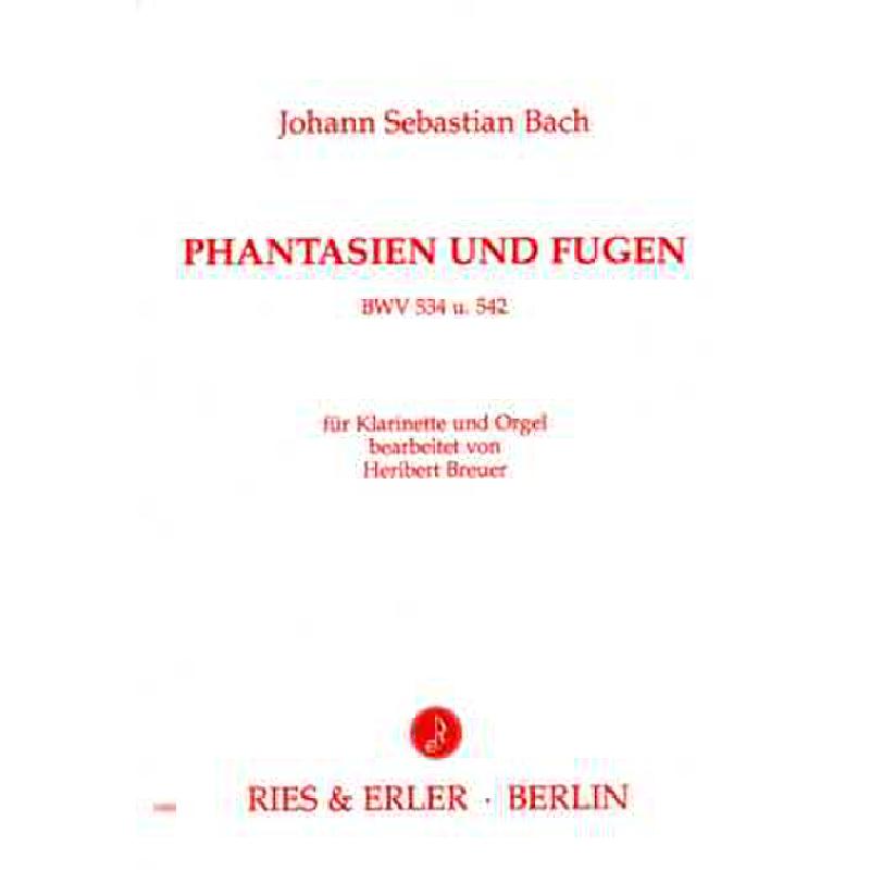 Titelbild für RE 11023 - FANTASIEN + FUGEN BWV 534 + 542
