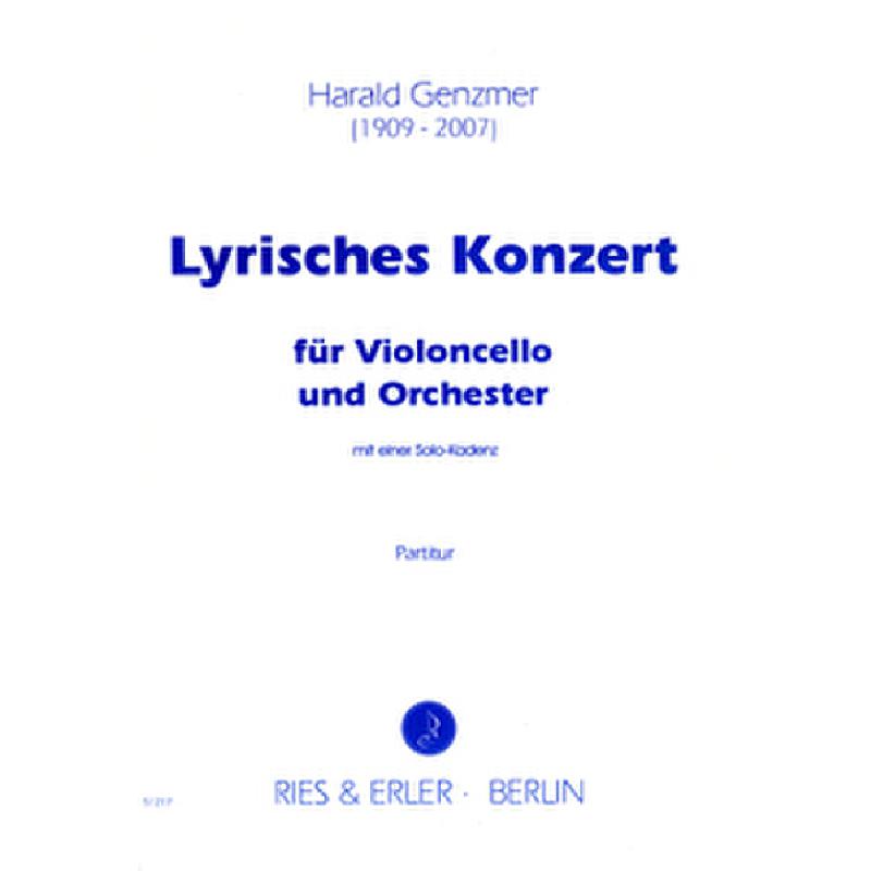 Titelbild für RE 51217 - LYRISCHES KONZERT