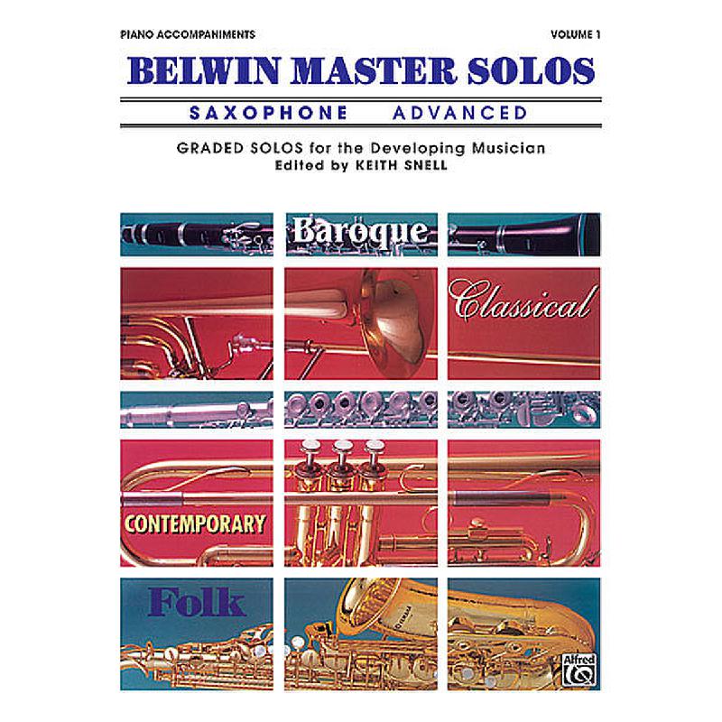 Titelbild für EL 03444 - BELWIN MASTER SOLOS 1 SAX - ADV