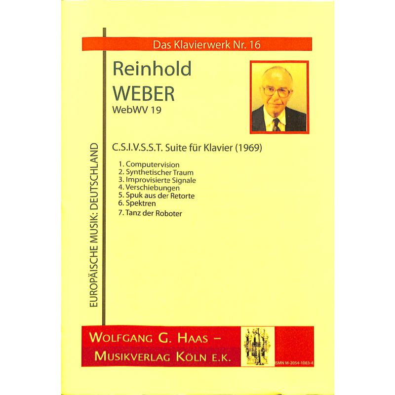 Titelbild für HAAS 1083-4 - C S I V S S T - SUITE FUER KLAVIER (1969)