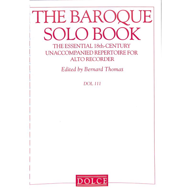 Titelbild für DOLCE 111 - BAROQUE SOLO BOOK