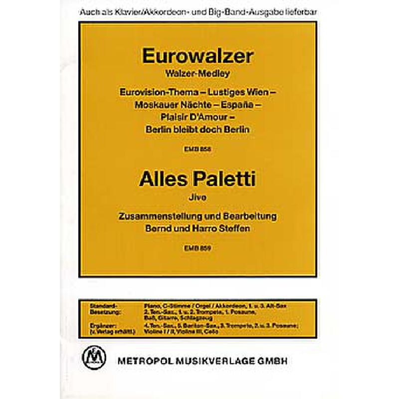 Titelbild für METEMB 862-863-SO - Eurowalzer + alles paletti