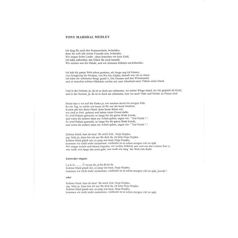 Notenbild für ND 3000 - SINGLE 3 TONY MARSHALL MEDLEY