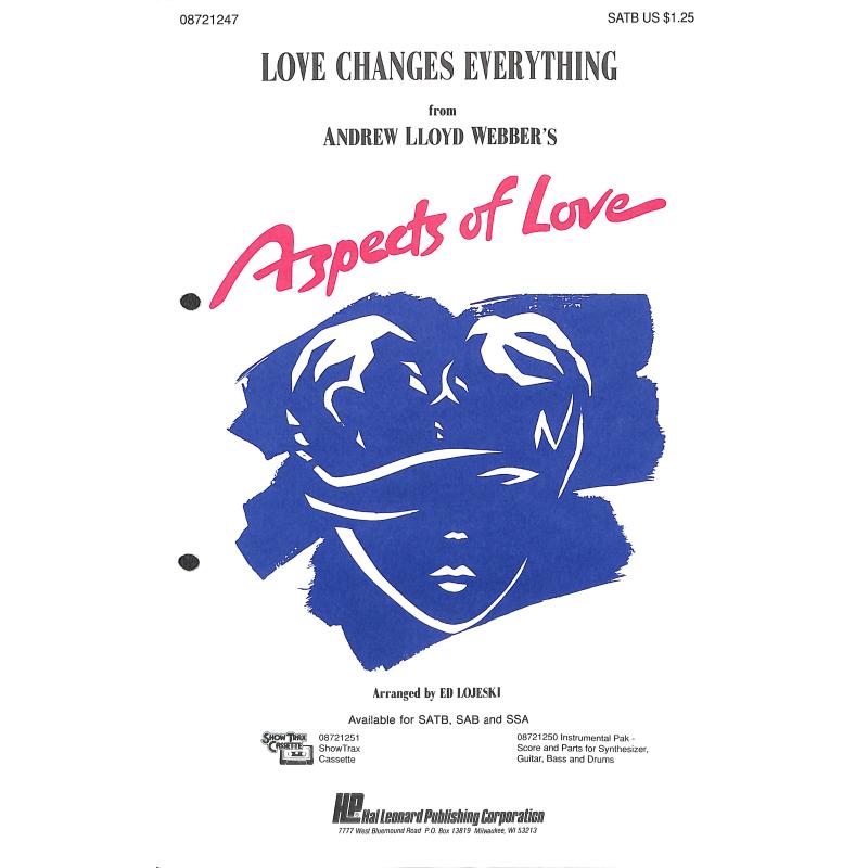Titelbild für HL 8721247 - LOVE CHANGES EVERYTHING (ASPECTS OF LOVE)